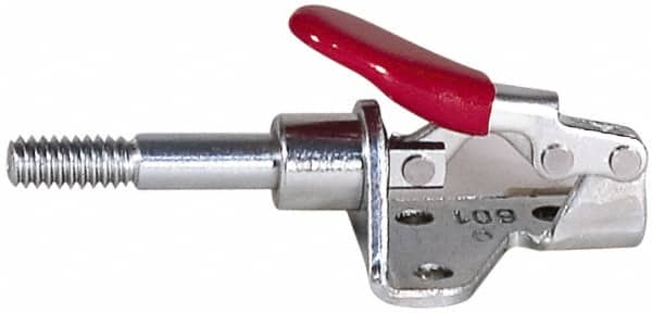 De-Sta-Co 630-M Standard Straight Line Action Clamp: 2,500 lb Load Capacity, 2" Plunger Travel, Flanged Base, Carbon Steel 