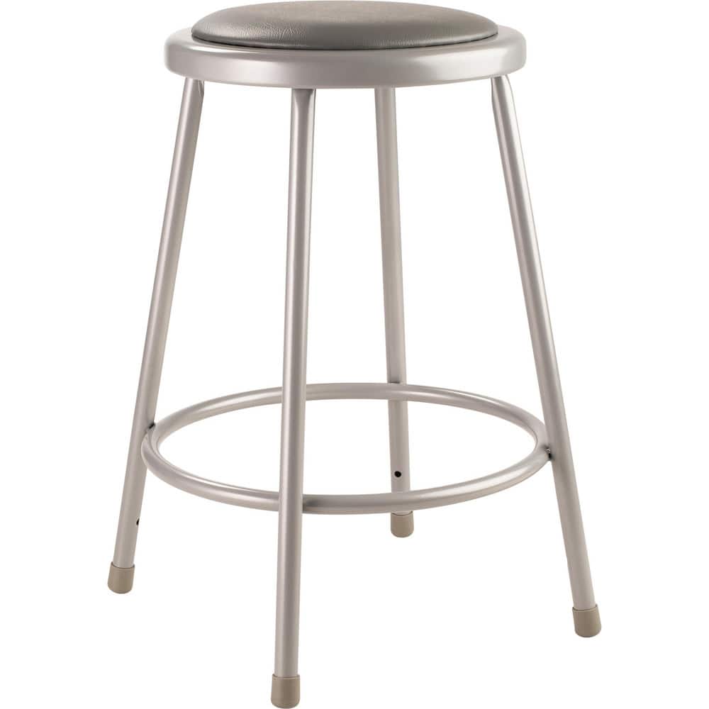 NATIONAL PUBLIC SEATING 6424 24 Inch High, Stationary Fixed Height Stool 