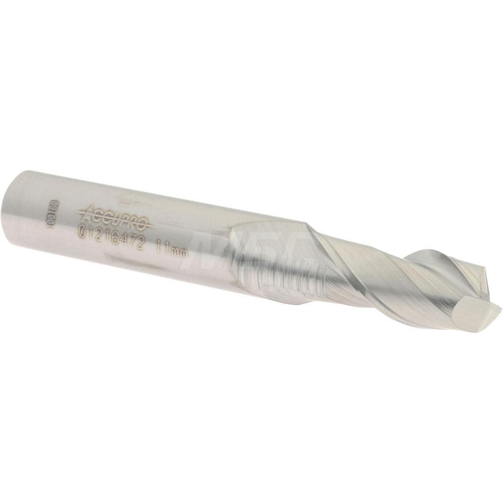 Accupro 12181445 Square End Mill: 0.4331 Dia, 0.9843 LOC, 2 Flutes, Solid Carbide Image