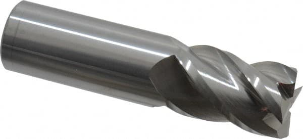Fullerton Tool 35184 12mm Diameter x 12mm Shank x 32mm LOC x 84mm OAL 4 Flute FC20 Solid Carbide Radius End Mill 