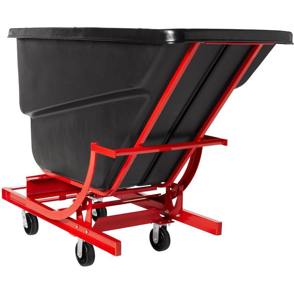 Rubbermaid FG105943BLA Polyethylene Basket Truck: 1 cu yd, 1,000 lb Capacity Image