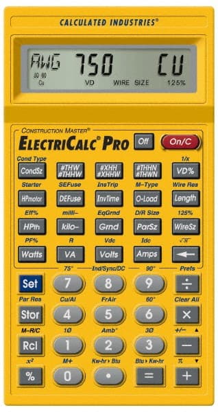 CALCULATED INDUSTRIES 5070 8-Digit LCD with Annunciator-Legends 30 Function Handheld Calculator 