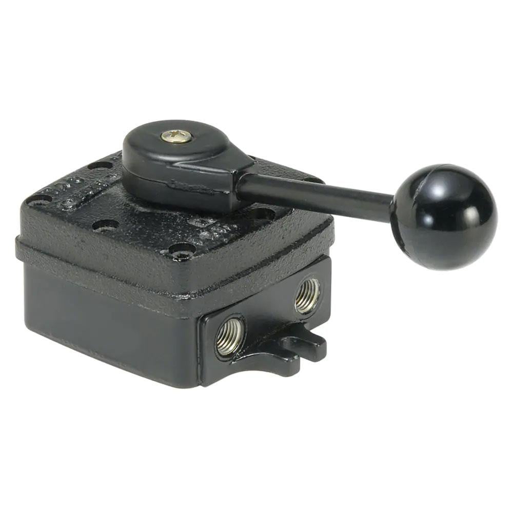 Parker PL37 Manually Operated Valve: 4-Way & 3 Position, Hand Throttle-Manual Return Actuated Image