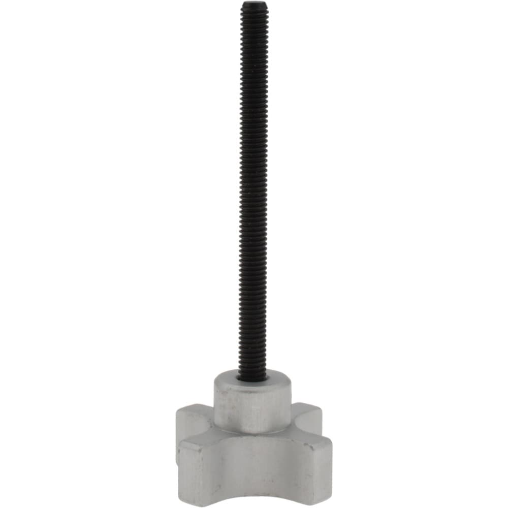 Lobed Knob: 38.1 mm Head Dia, 4 Points, Aluminum