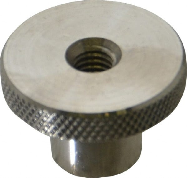 1" Stainless Steel Domed Knurled Knob 5/16 Reamed Hole RSDK-2B 