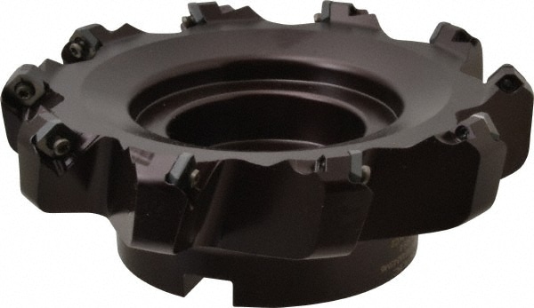 Kennametal 1817937 160.02mm Cut Diam, 1-1/2" Arbor Hole, 6.6mm Max Depth of Cut, 45° Indexable Chamfer & Angle Face Mill Image