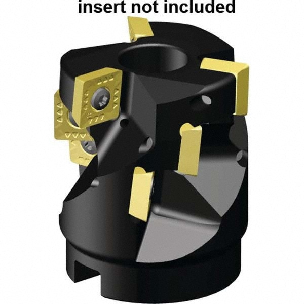 Kennametal 2400682 3" Cut Diam, 1-1/4" Arbor Hole Diam, 61.65mm Max Depth, Indexable Square-Shoulder Face Mill 