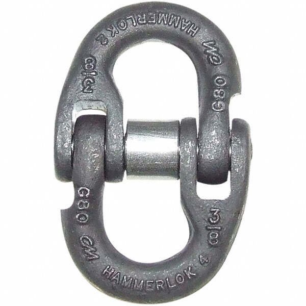 Links; Type: HammerLok Chain Coupling Link ; Chain Size (Inch): 5/8 ; Load Capacity (Lb.): 18100lb; 18100 ; Material: Alloy Steel ; Work Load Limit: 18100lb ; Material: Alloy Steel