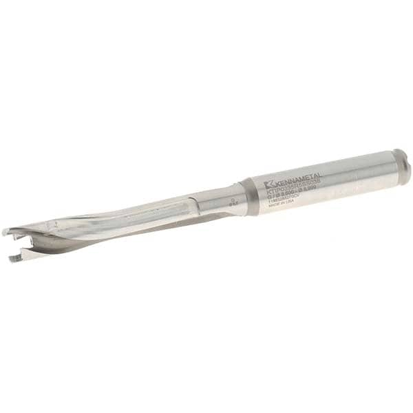 Replaceable-Tip Drill: 8.5 to 8.99 mm Dia, 44.96 mm Max Depth, 9.53 mm Straight-Cylindrical Shank