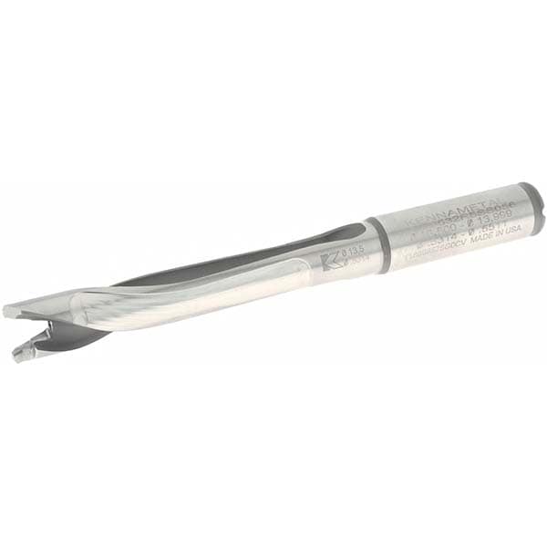 Replaceable-Tip Drill: 13.5 to 13.99 mm Dia, 69.85 mm Max Depth, 14.29 mm Straight-Cylindrical Shank