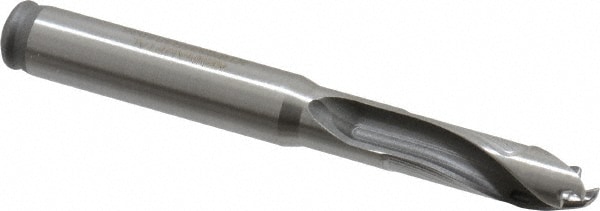 Replaceable-Tip Drill: 8.5 to 8.99 mm Dia, 26.92 mm Max Depth, 9.53 mm Straight-Cylindrical Shank