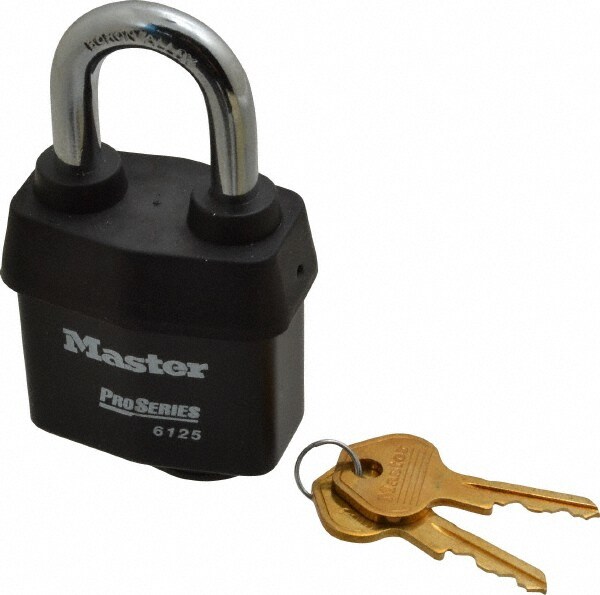 Padlock: Laminated Steel, Keyed Different, 2-3/8" Wide
