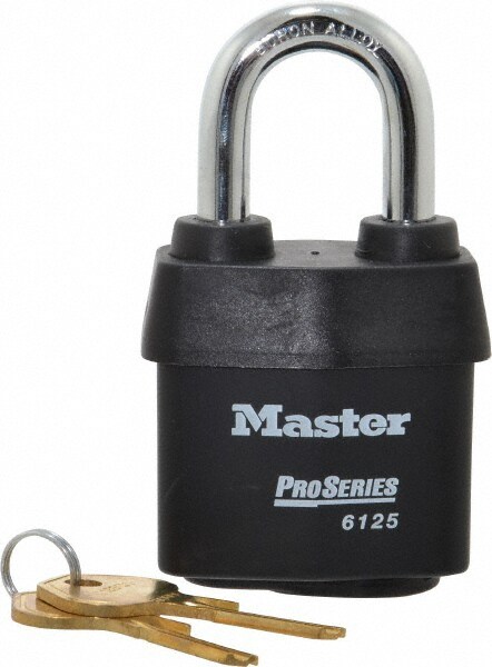 Padlock: Laminated Steel, Keyed Alike, 2-3/8" Wide