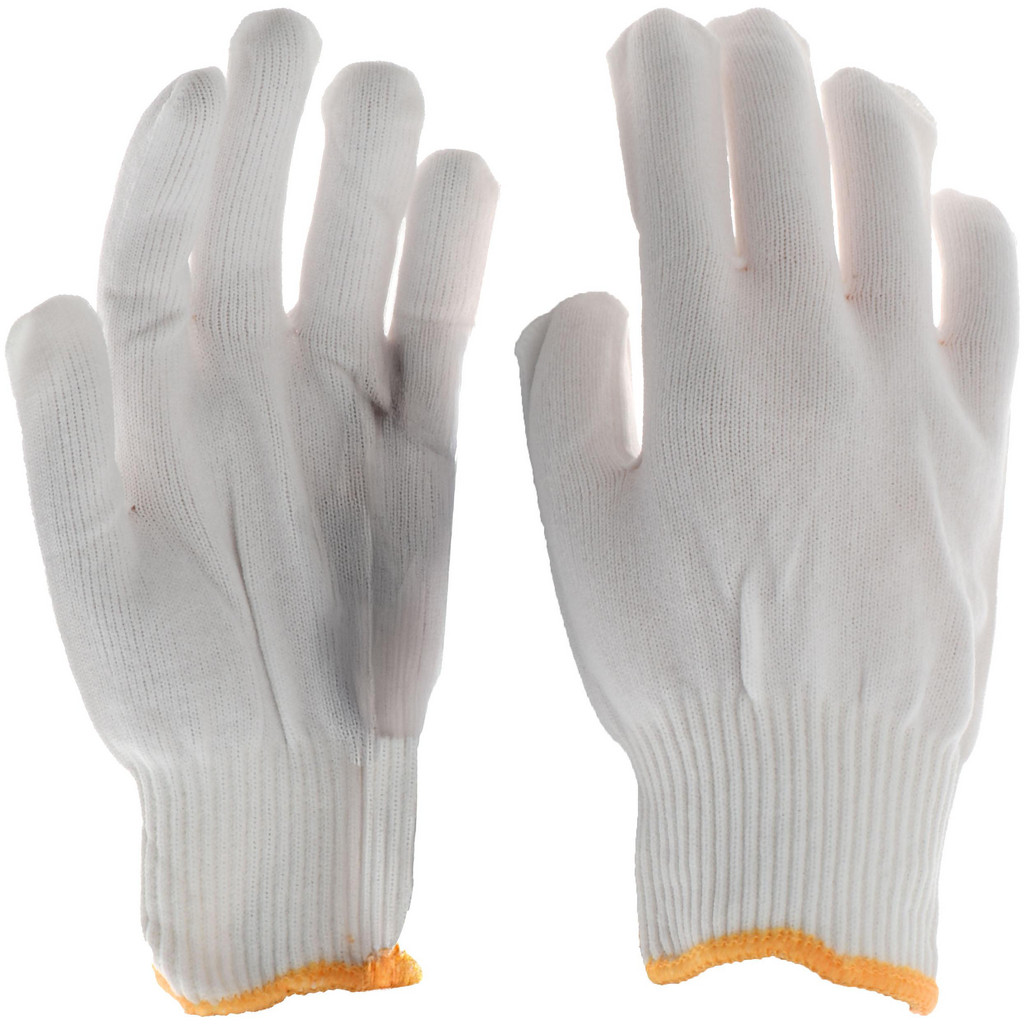 PRO-SAFE General Purpose Gloves: Size Medium, Nylon - 7.8" Long, White, Lint Free, Pair | Part #40-730/M