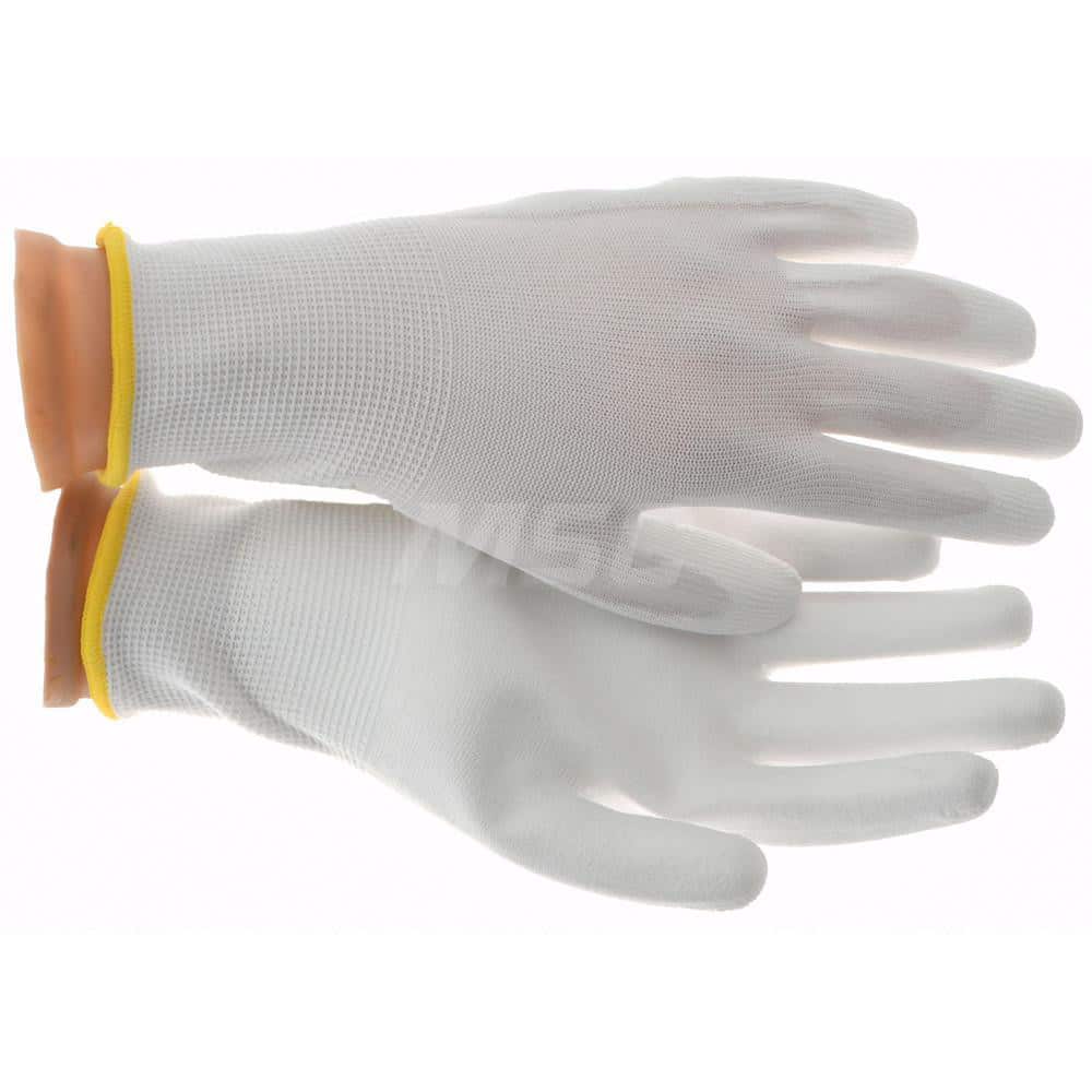 General Purpose Work Gloves: Small, Polyurethane Coated, Nylon