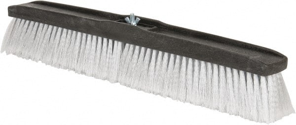 Push Broom: 24" Wide, Polypropylene Bristle