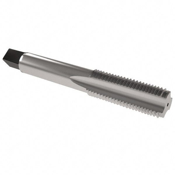 Kennametal Straight Flute Tap: 1/2-13 UNC, 3 Flute, Bottoming Chamfer, 3B Class of Fit, High-Speed Steel, Bright/Uncoated Finish - 1.6560"" Thread -  4131286