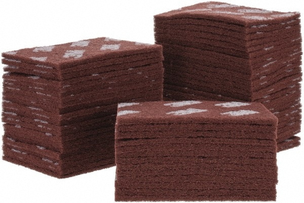 Hand Sanding Pad:  6 x 9", Aluminum Oxide, Fine Grade,