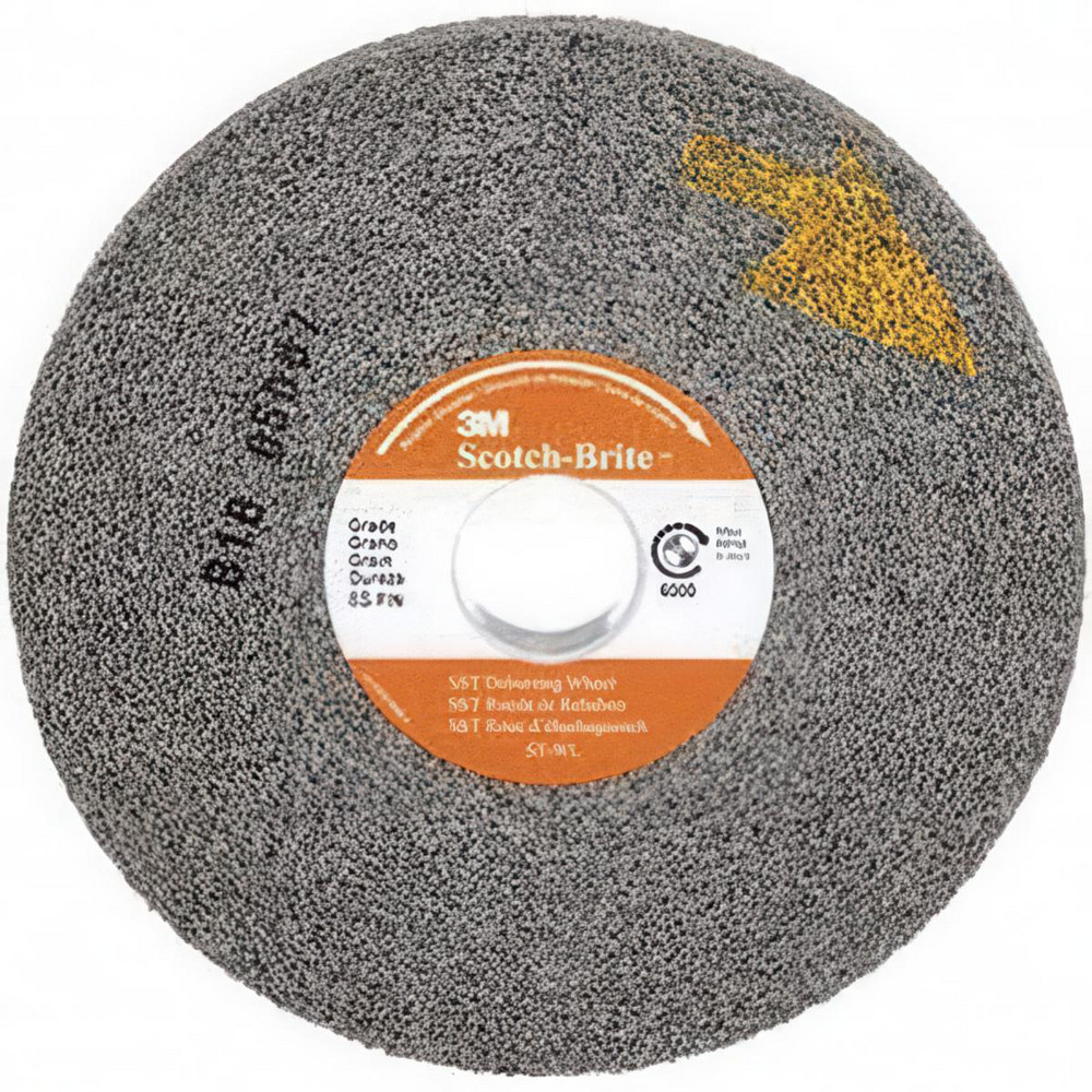 Deburring Wheel: 6" Dia, 1" Face Width, 1" Hole, 8 Density, Silicon Carbide - Fine Grade, Convolute, Series ST-WL