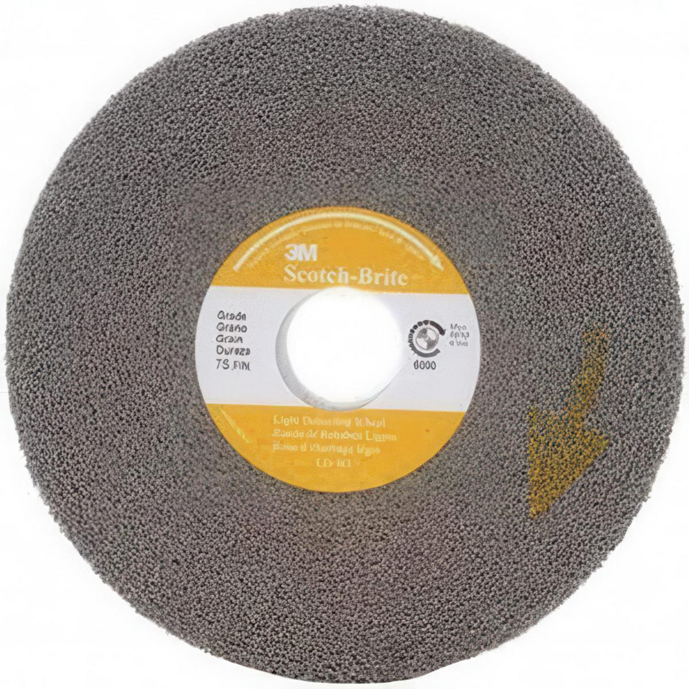 Deburring Wheel: 12" Dia, 1/2" Face Width, 5" Hole, 7 Density, Silicon Carbide - Fine Grade, Convolute, Series LD-WL