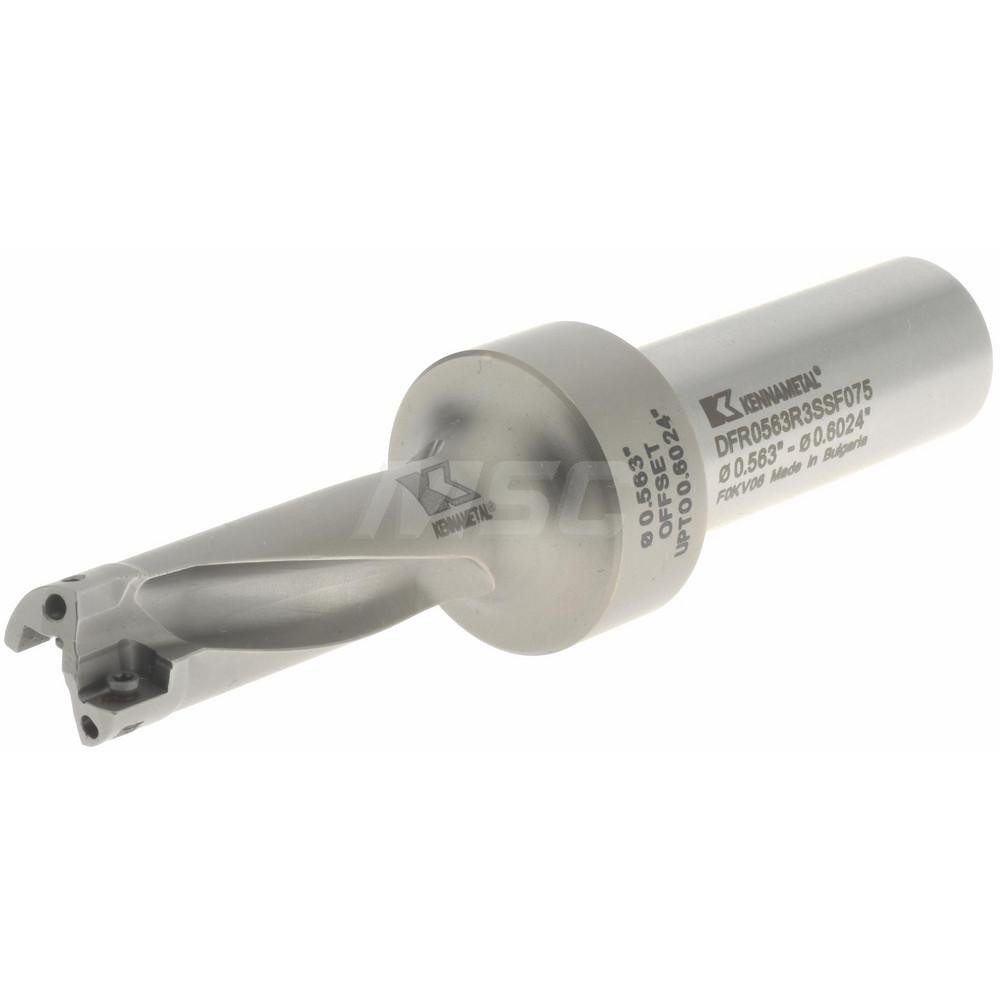 Kennametal Indexable Insert Drill DFR0563R3SSF075, 15.29 mm Max Dia