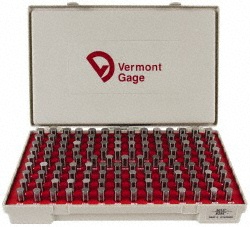 Class ZZ Plug Gage Set: 0.5015 to 0.6255" Range, 125 Pc - 0.000200" Tolerance