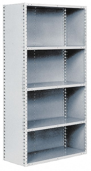 HALLOWELL 5522-12HG Starter Unit: 7 Shelves 