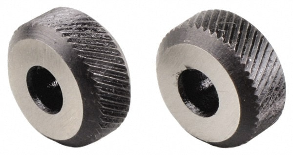 3/16 Inch Face Width, 5/8 Inch Diameter, High Speed Steel Knurl Wheel Set