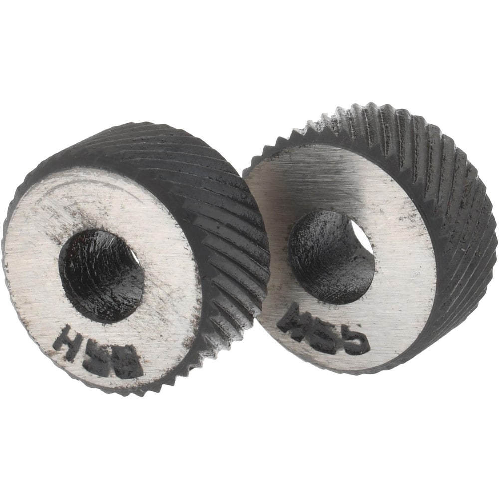 3/16 Inch Face Width, 5/8 Inch Diameter, High Speed Steel Knurl Wheel Set