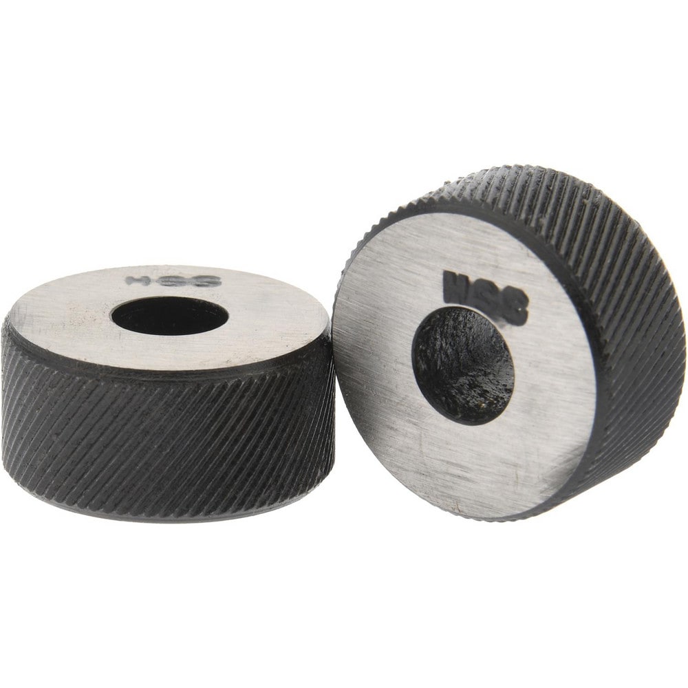 1/4 Inch Face Width, 3/4 Inch Diameter, High Speed Steel Knurl Wheel Set