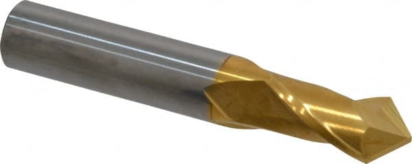 Melin Tool 26089 Drill Mill: 1/2" Dia, 1" LOC, 2 Flutes, 90 ° Point, Solid Carbide 