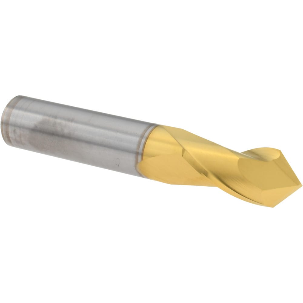 Drill Mill: 1/2" Dia, 1" LOC, 2 Flutes, 90 ° Point, Solid Carbide