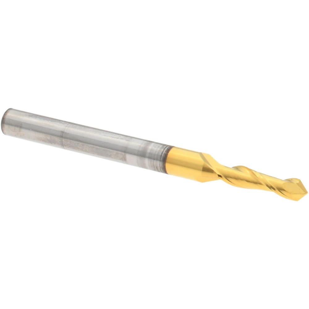 Drill Mill: 3/8" LOC, 2 Flutes, 90 ° Point, Solid Carbide