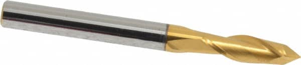 Melin Tool 26084 Drill Mill: 3/16" Dia, 5/8" LOC, 2 Flutes, 90 ° Point, Solid Carbide 