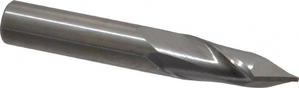 4 Flutes 30 Deg Point Angle Uncoated Melin Tool CCMG-DP Carbide Drill Mill 3 Overall Length Bright Finish 0.5 Shank Diameter 0.5 Cutting Diameter