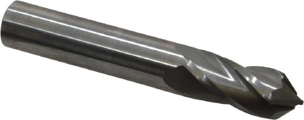 Melin Tool 11641 Drill Mill: 7/16" Dia, 1" LOC, 4 Flutes, 90 ° Point, Solid Carbide 