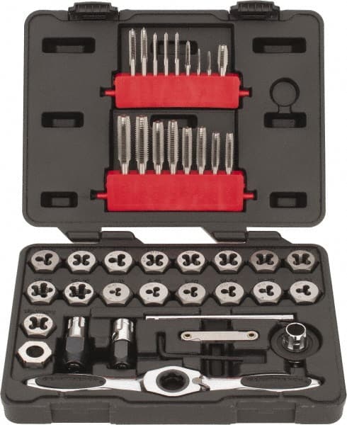 BRAND NEW HEAVY DUTY TAP AND DIE SET 1//4 TO 3//4 UNF COMPLETE Box