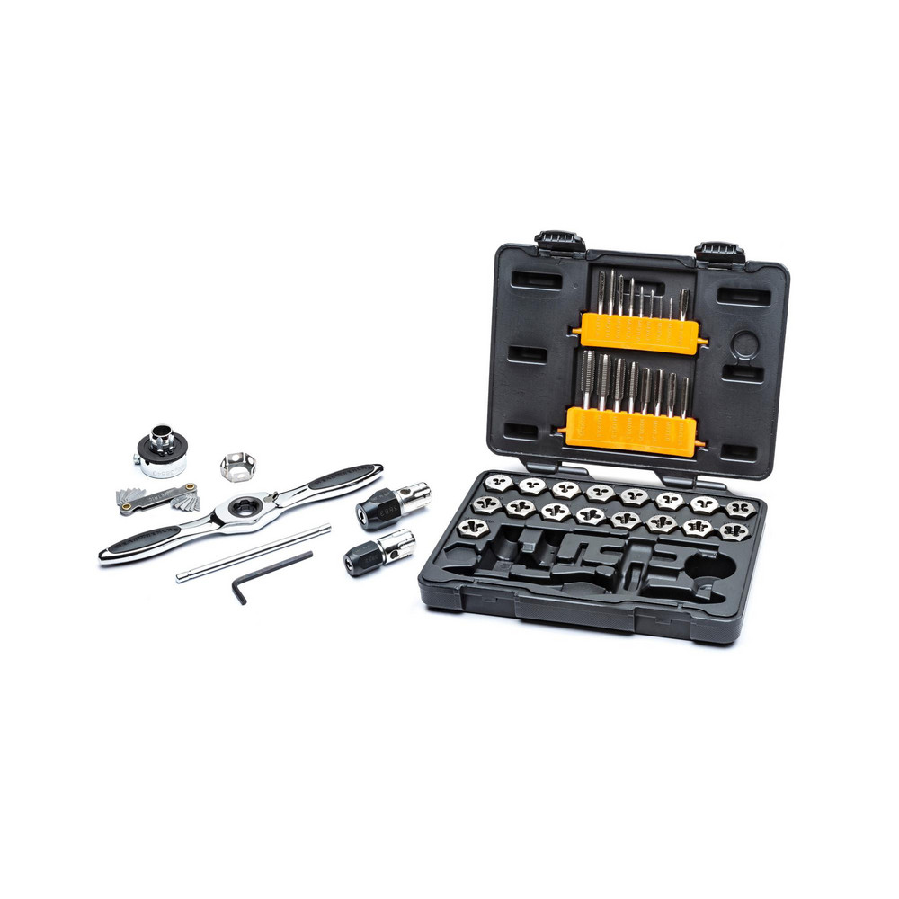 Tap & Die Set: M3 x 0.5 to M12 x 1.75 Taps, M3 x 0.5 to M12 x 1.75 Dies, BSP, Metric Coarse & Metric Fine