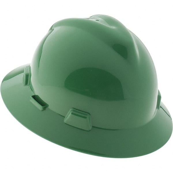 Hard Hat: Impact Resistant, Full Brim, Type 1, Class E
