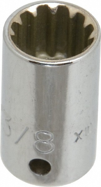 PROTO J4712SPL Spline Socket: 1/4" Drive, 3/8" Hex Image