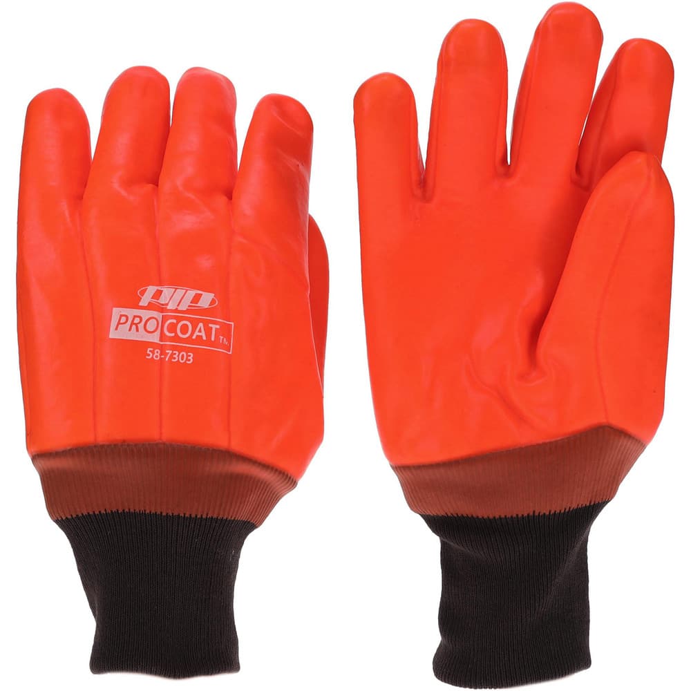 Chemical Resistant Gloves: Large, Polyvinylchloride, Unsupported