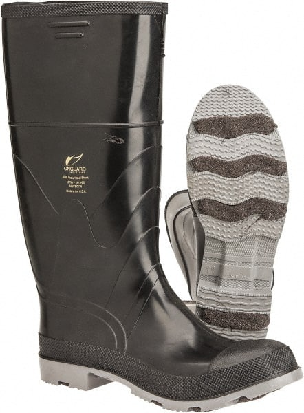 Work Boot: Size 10, 16" High, Polyurethane, Steel Toe