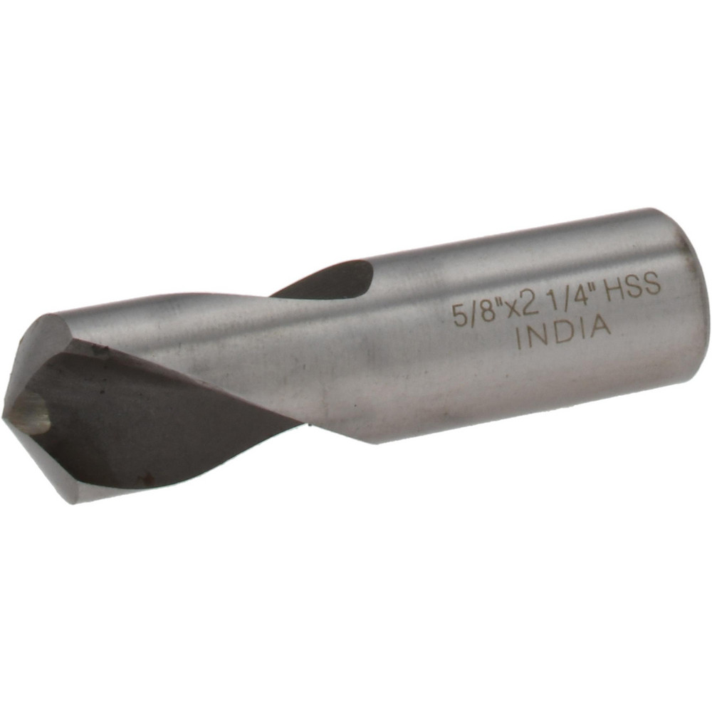 Spotting Drill: 5/8" Dia, 118 ° Point, 2-1/4" OAL, High Speed Steel