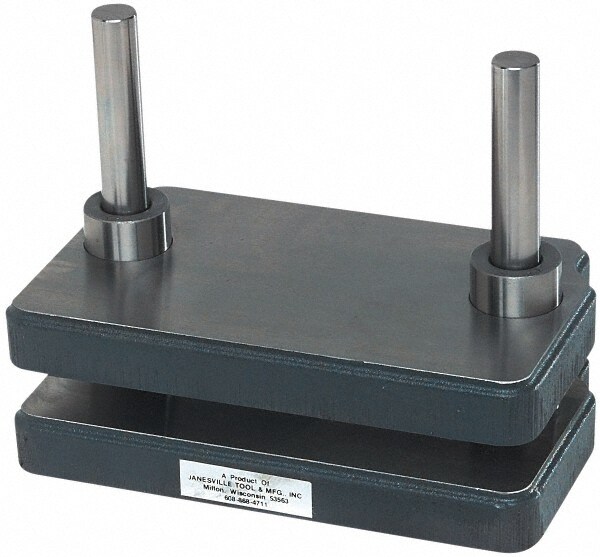 6-3/4" Guide Post Length, 1" Die Holder Thickness, Cast Iron, Mold Blank, Punch & Die Set