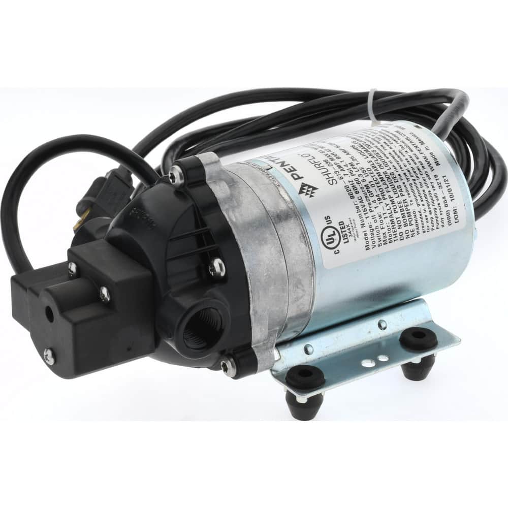 1/10 HP, 3/8 Inlet Size, 3/8 Outlet Size, Demand Switch, Diaphragm Spray Pump