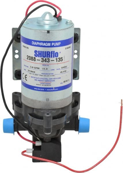 Pentair 2088-343-135 1/12 HP, 1/2 Inlet Size, 1/2 Outlet Size, Demand Switch, Diaphragm Spray Pump 