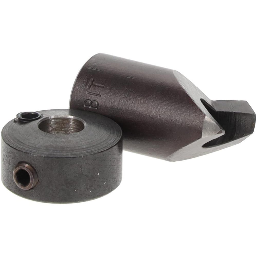 3/8" Cutter Diam, #13 Drill Combatibility, 1/4" Collar Thickness, Adjustable Depth Drill Countersink