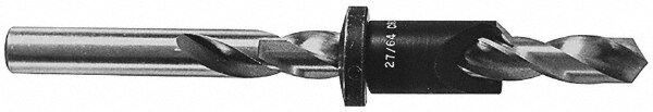 5/16" Cutter Diam, #27 Drill Combatibility, 1/4" Collar Thickness, Adjustable Depth Drill Countersink