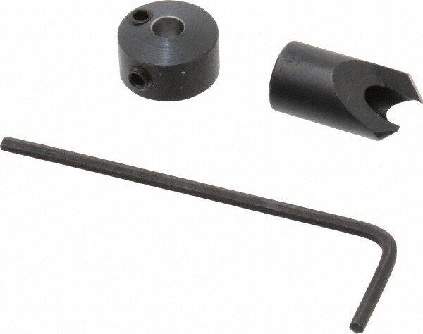 5/16" Cutter Diam, #29 Drill Combatibility, 1/4" Collar Thickness, Adjustable Depth Drill Countersink