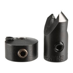 5/16" Cutter Diam, #30 Drill Combatibility, 1/4" Collar Thickness, Adjustable Depth Drill Countersink